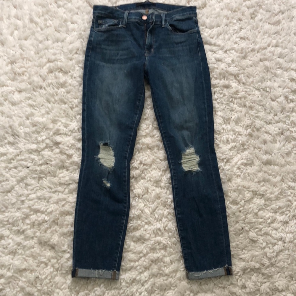 Jbrand Jeans with ripped knee